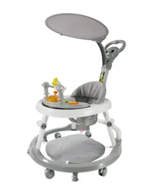 Andador Para Bebês Infantil Musical Premium Cor Cinza Conect Brinq MC923