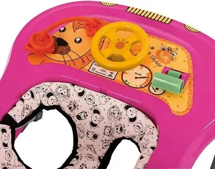 Andador Safari Plus Rosa Tutti Baby - Imagem 3